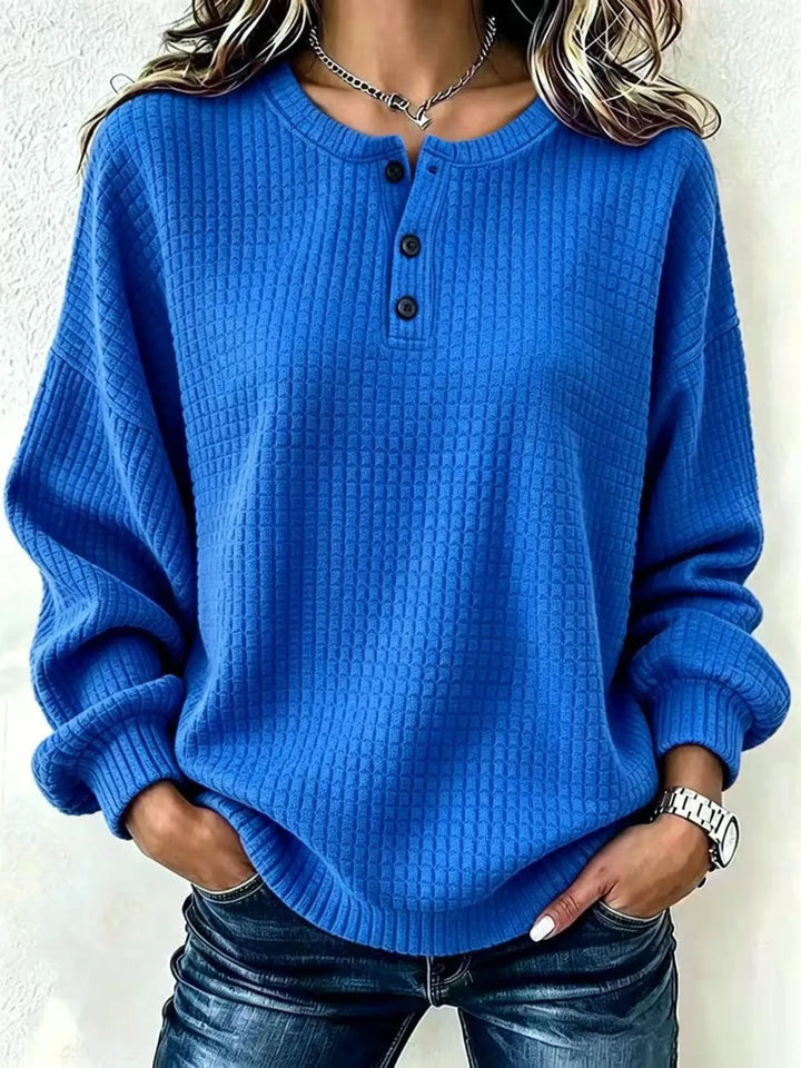 Sasha Waffle Knit Henley