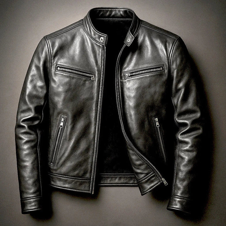 Desmond Stand Collar Moto Jacket