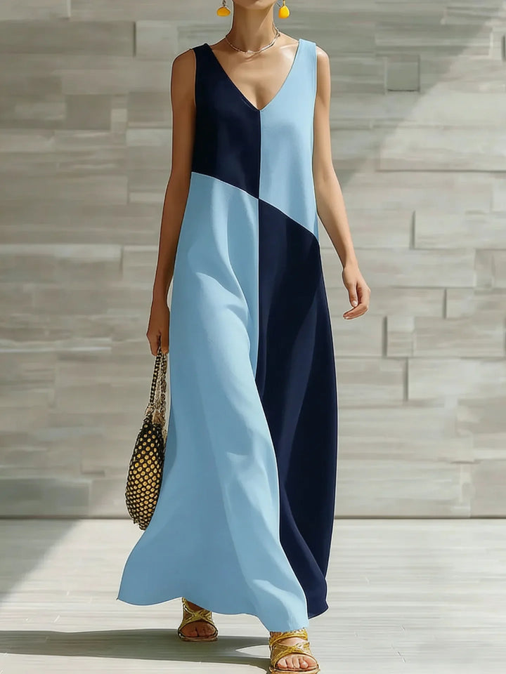 Jacquetta Color Block Maxi Dress