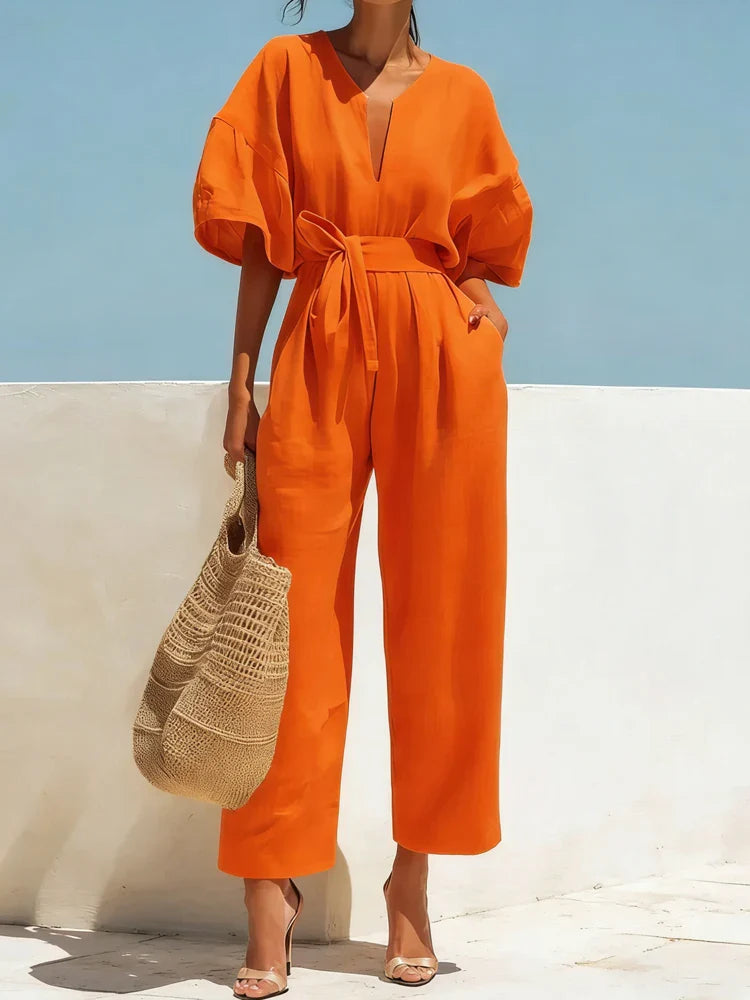 Joanna Summer Linen Jumpsuit