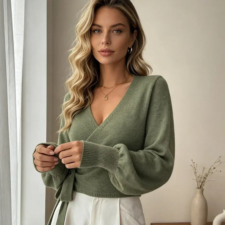 Isadora Wrap Front Sweater