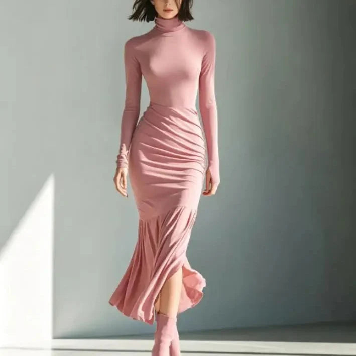 Leona Ruched Mermaid Maxi Dress