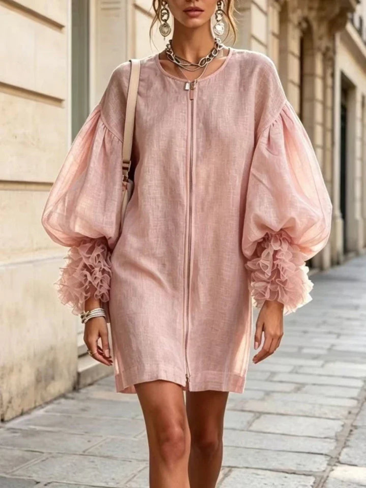 Astrid Balloon Sleeve Mini Dress