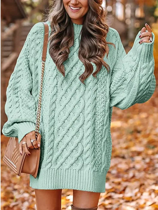 Fenwick Cable Knit Sweater Dress