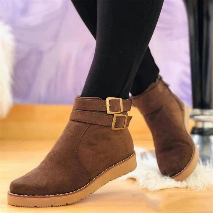 Marisette Buckle Strap Ankle Boots