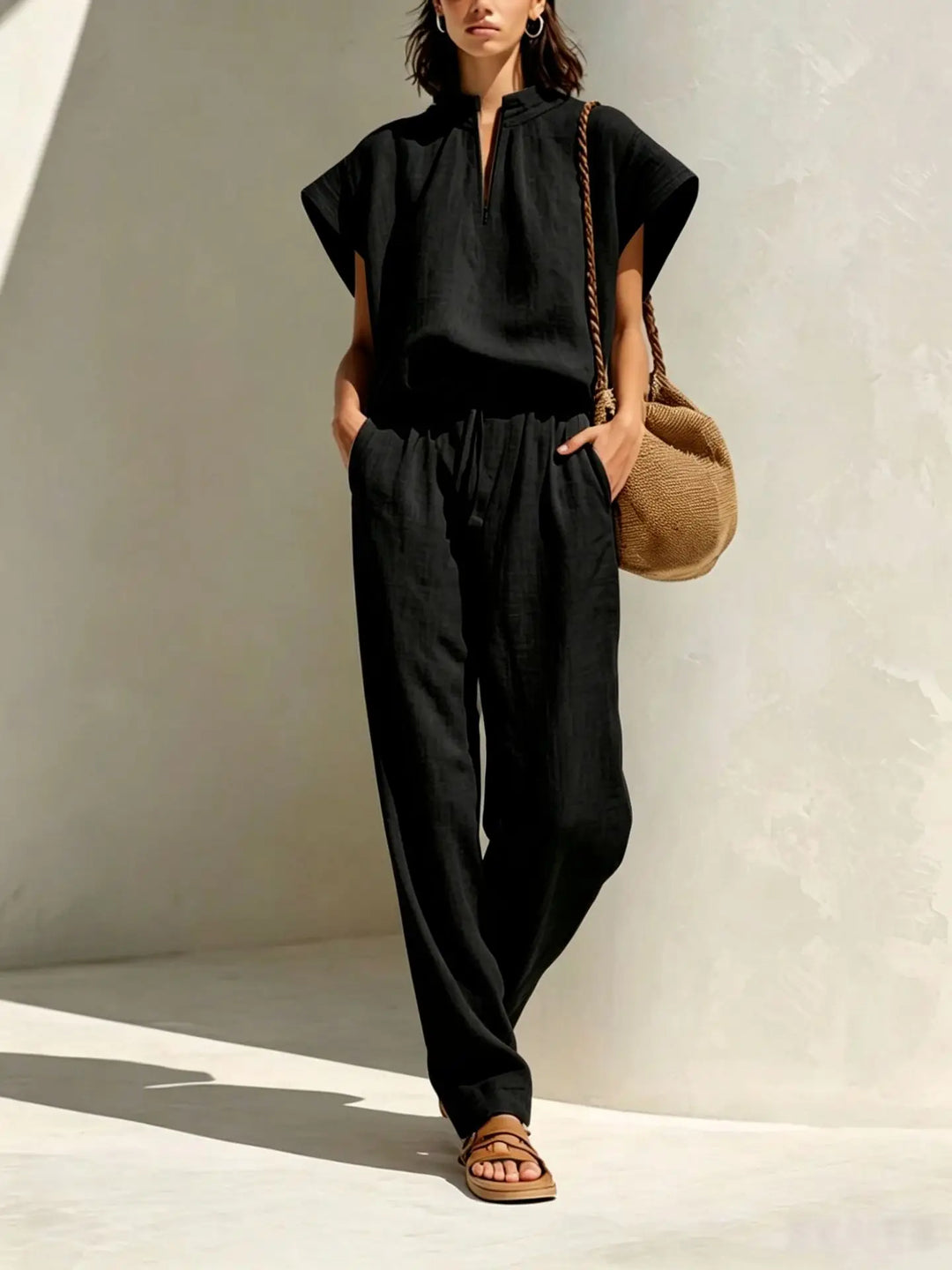 Solenne Relaxed Two-Piece Set