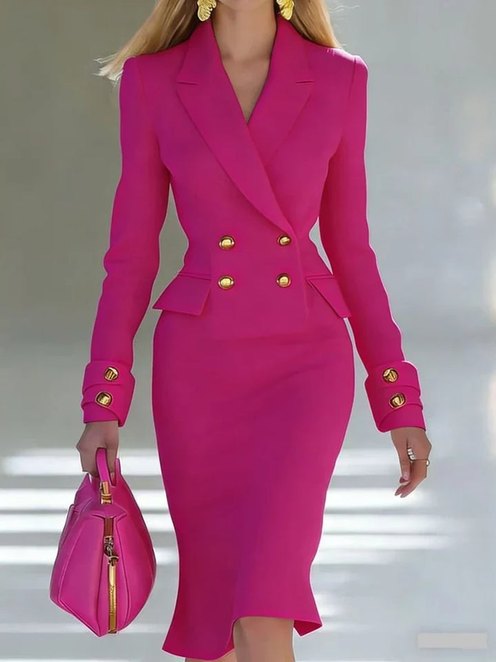 Juliana Tailored Office Midi Dress