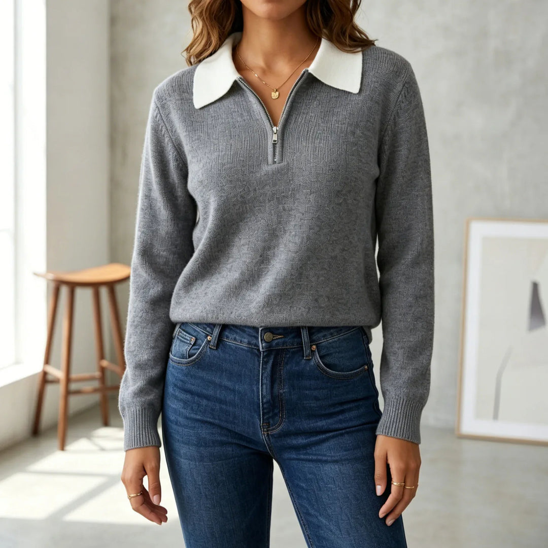 Aria Soft Comfort Polo Sweater