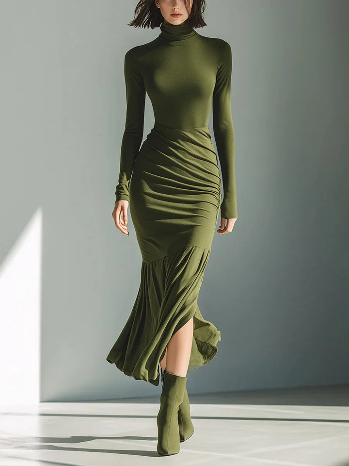 Leona Ruched Mermaid Maxi Dress