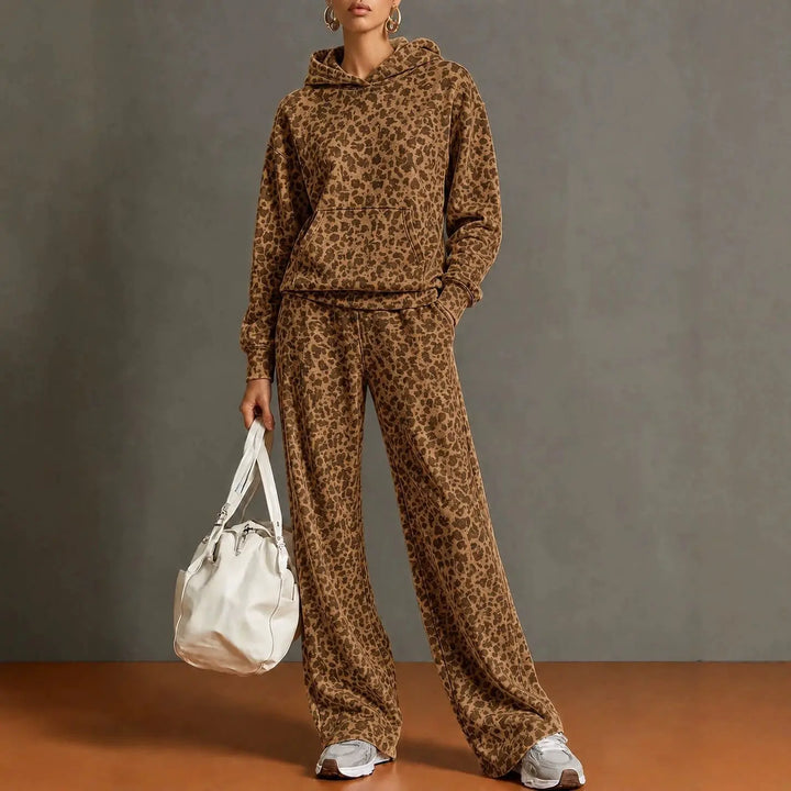 Fernanda Leopard Print Sweatsuit
