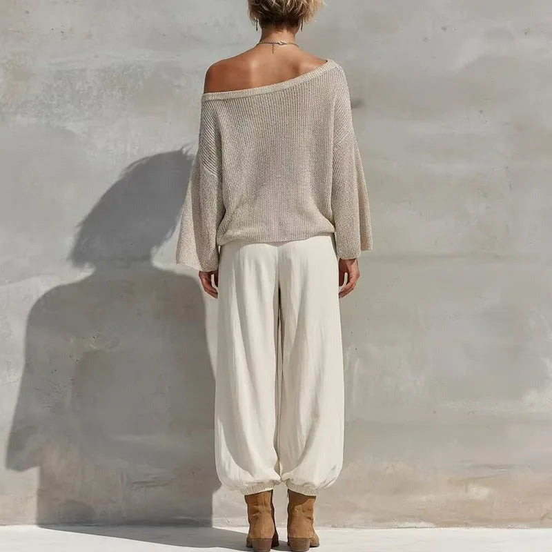 Sabrina Knit One Shoulder Set