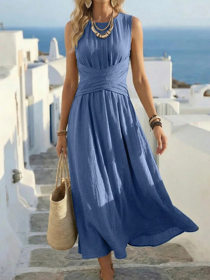 Jessara Ruched Waist Maxi Dress