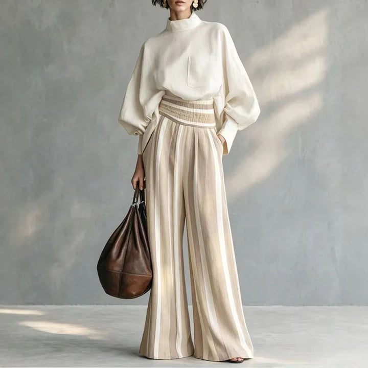 Adeline Relaxed Striped Pant Set