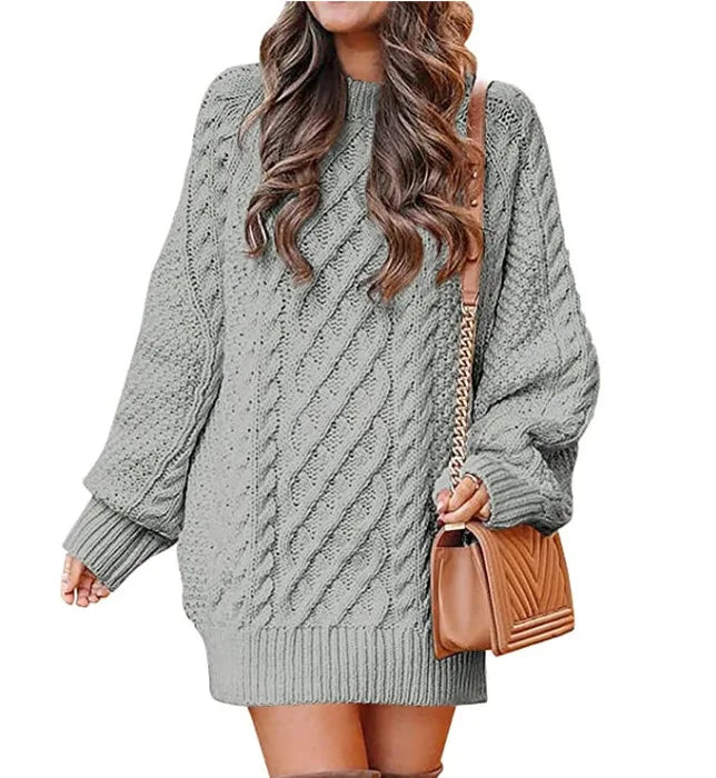 Fenwick Cable Knit Sweater Dress