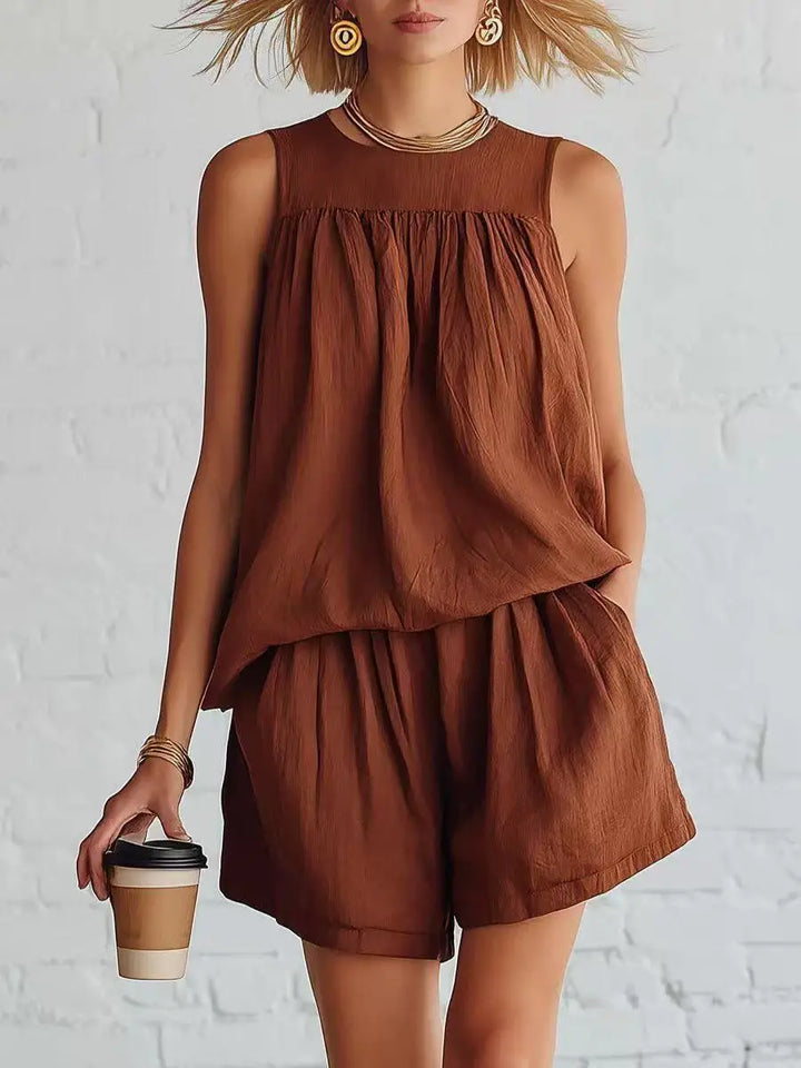 Jolanta Casual Relaxed Shorts Set