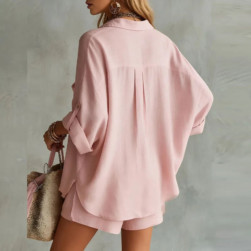 Jeanelle Summer Linen Matching Set