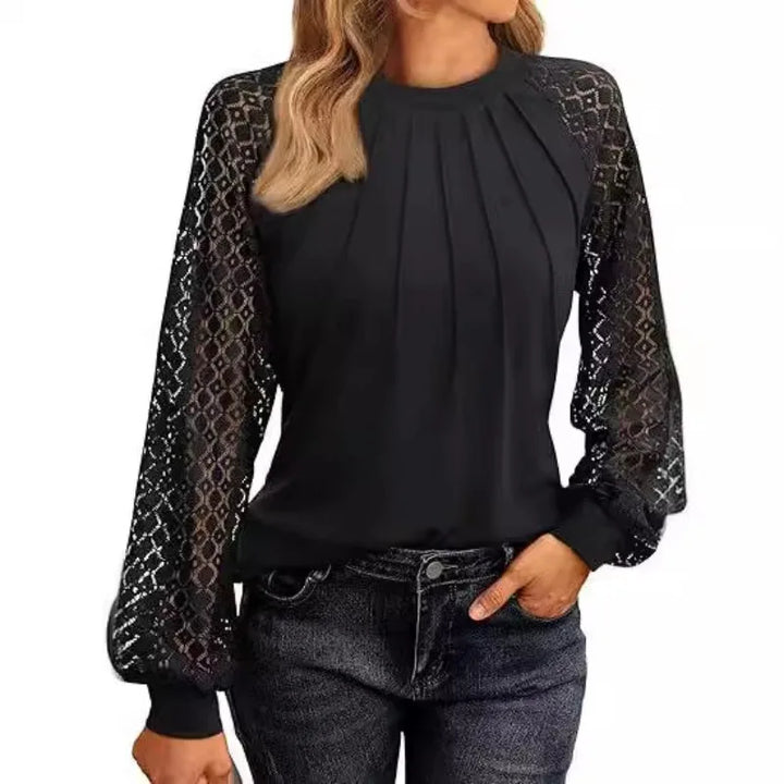 Miriel Pintuck Lace Blouse