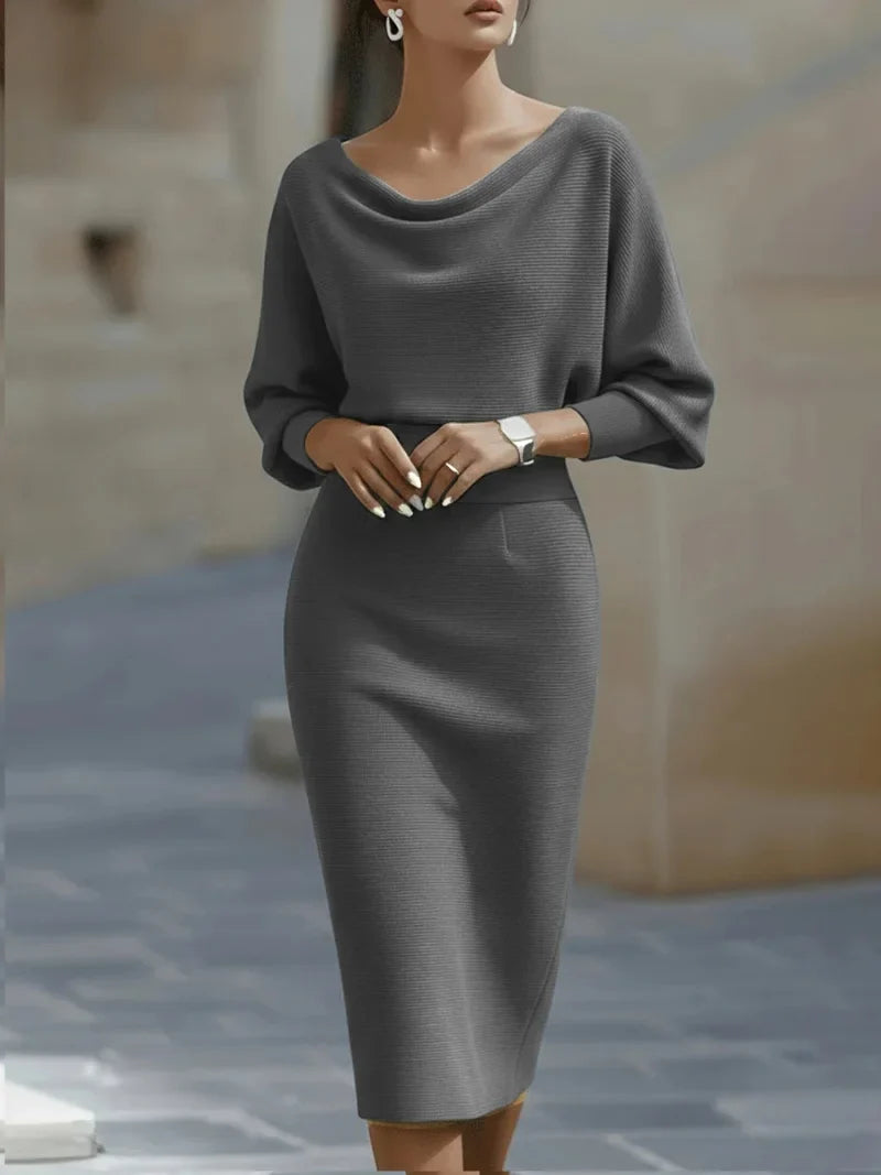 Kaylee Cowl Neck Midi Dress