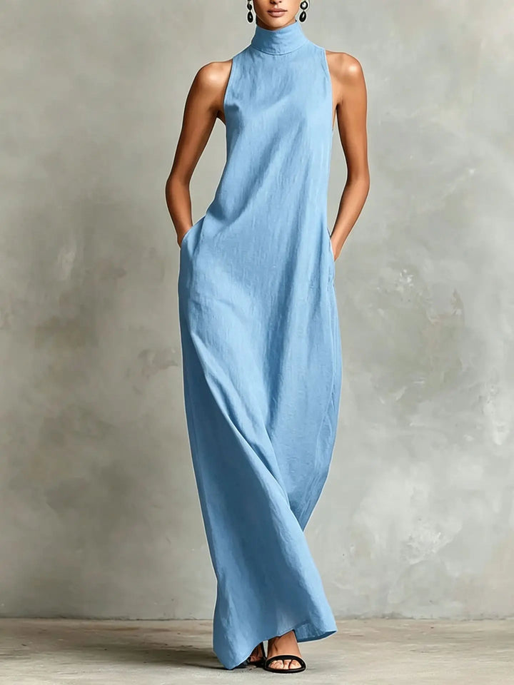 Davina Sophisticated Pocket Maxi Dress