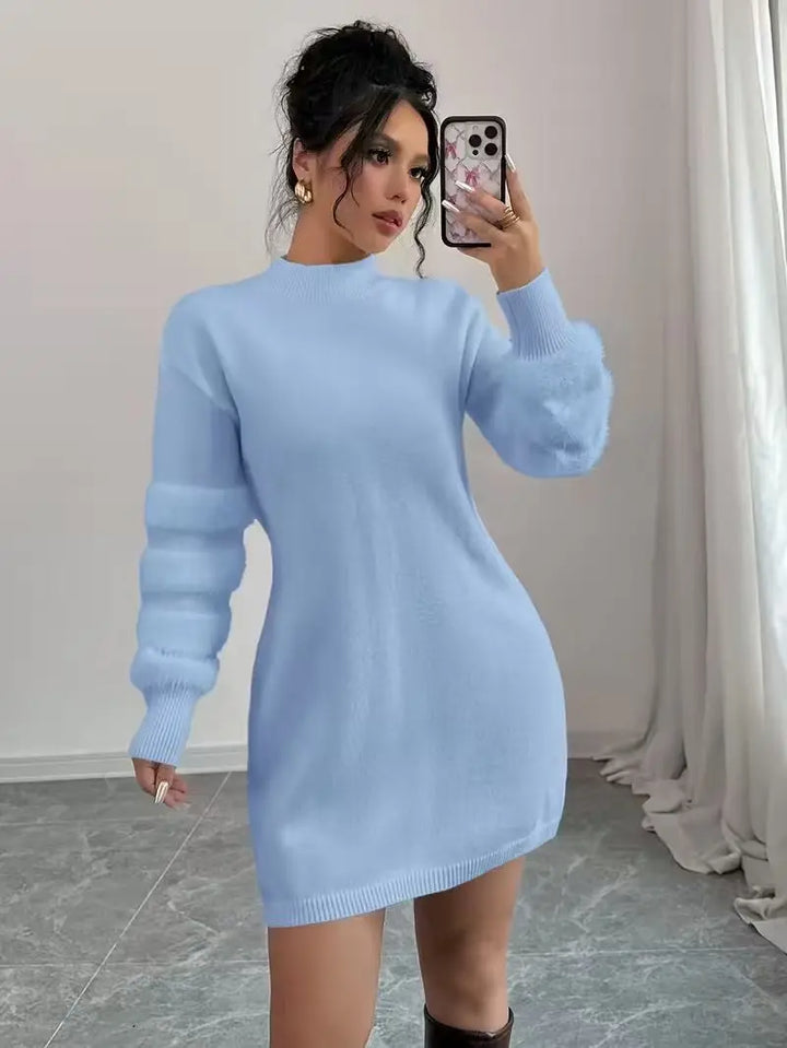 Marielena Mock Neck Sweater Dress