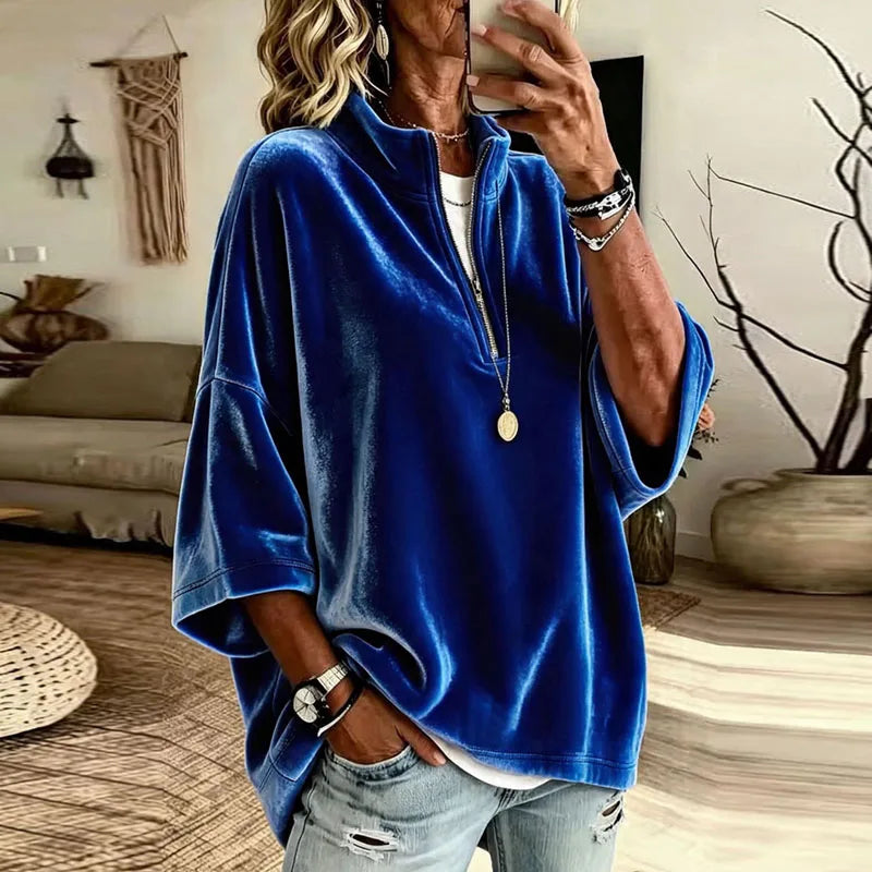 Jessa Soft Comfort Half Zip Pullover