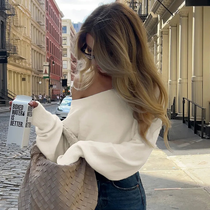 Eva Soft Comfort Off Shoulder Sweater