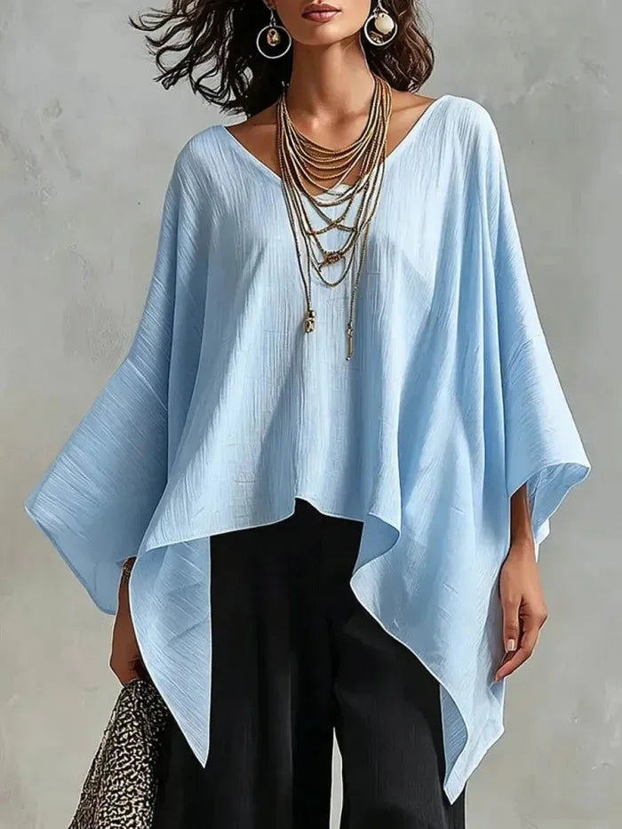 Kaylee Batwing V Neck Blouse