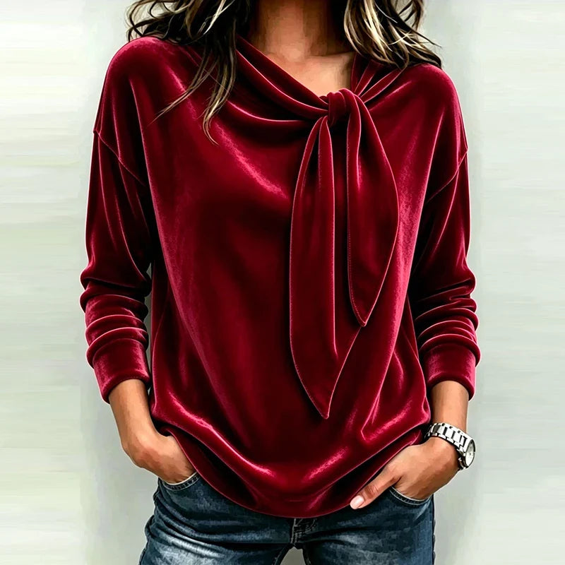Marguerite Bow Neck Pullover