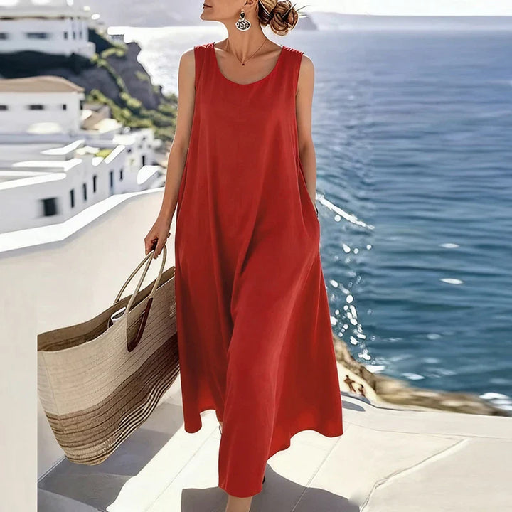 Bianca Elegant Sleeveless Maxi Dress