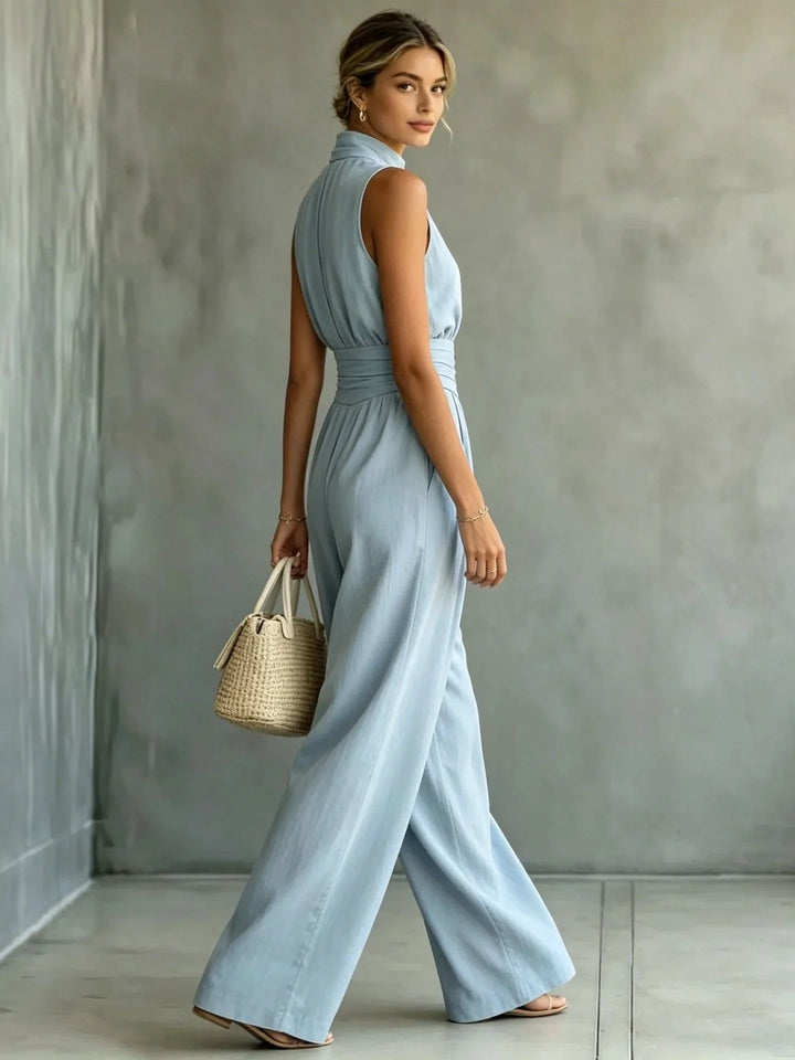 Kayla Sleeveless Wide Leg Jumpsuit