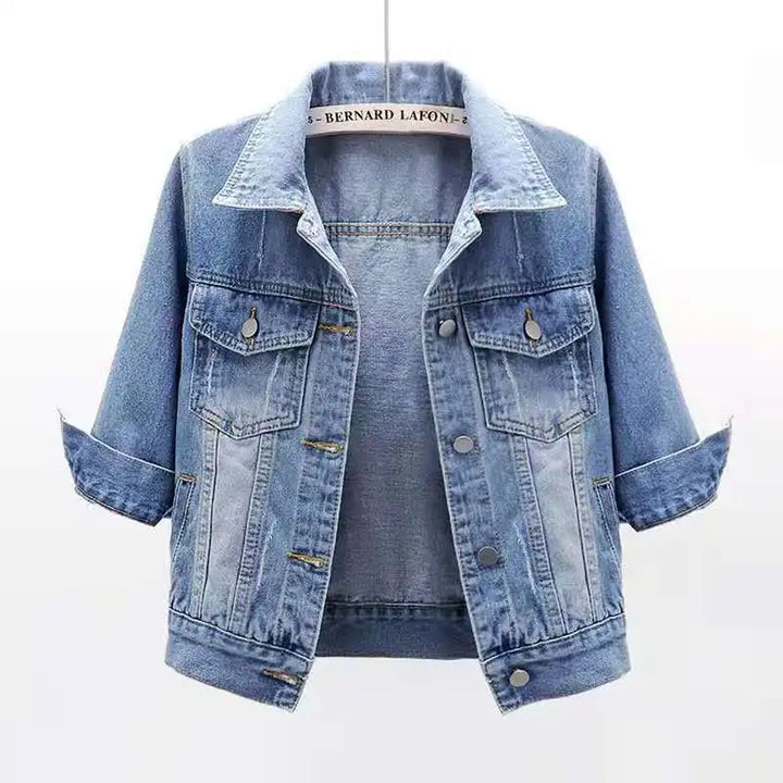 Josephine Cropped Denim Jacket