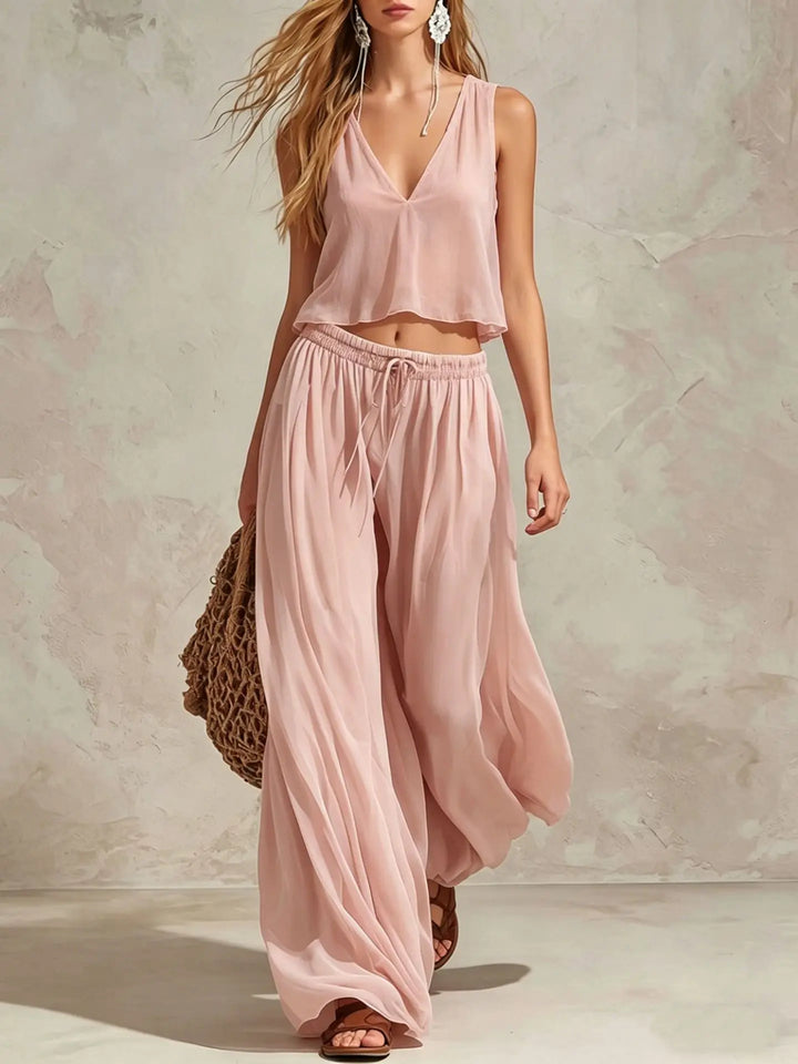 Coris Wide Leg TwoPiece Set