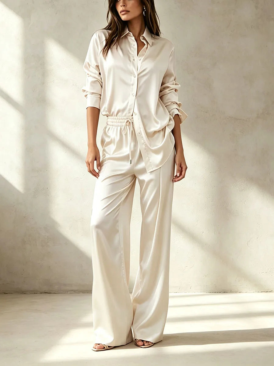 Marisol Satin Finish Two Piece Set