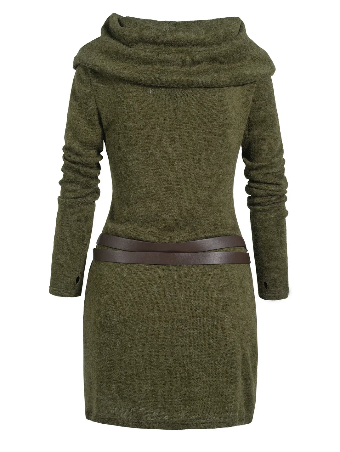 Marielys Cowl Neck Sweater Dress
