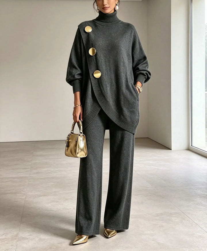 Isolde Wrap Front Sweater Set