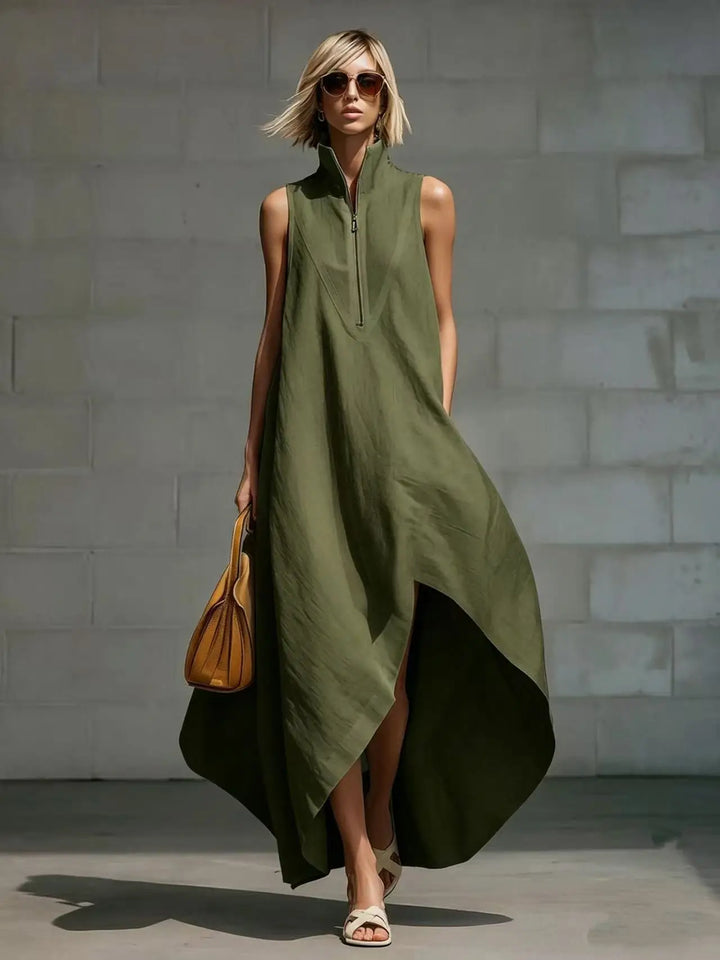 Virelle Sleeveless Relaxed Linen Maxi Dress