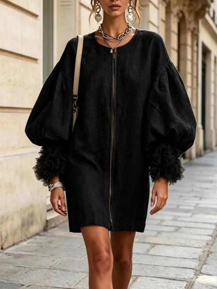 Astrid Balloon Sleeve Mini Dress