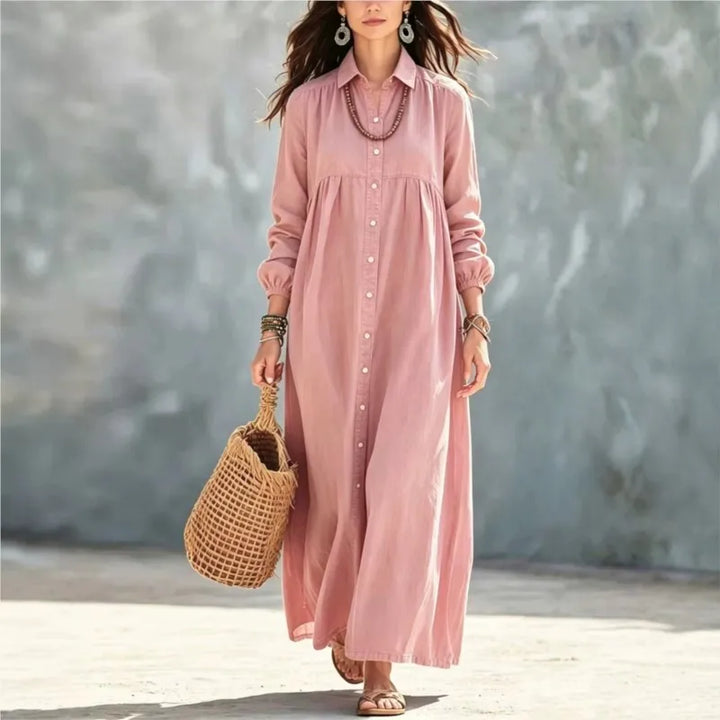 Florence Button Front Maxi Dress