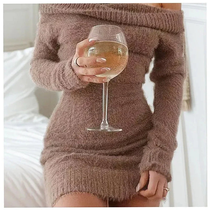 Marisela Off Shoulder Sweater Dress