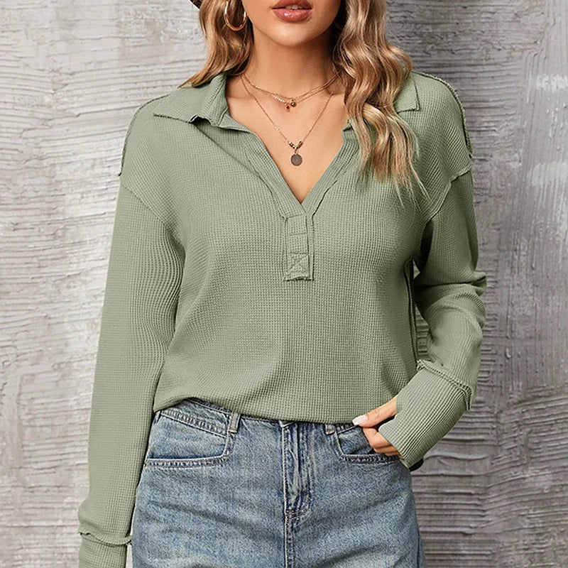 Sienna Waffle Knit top