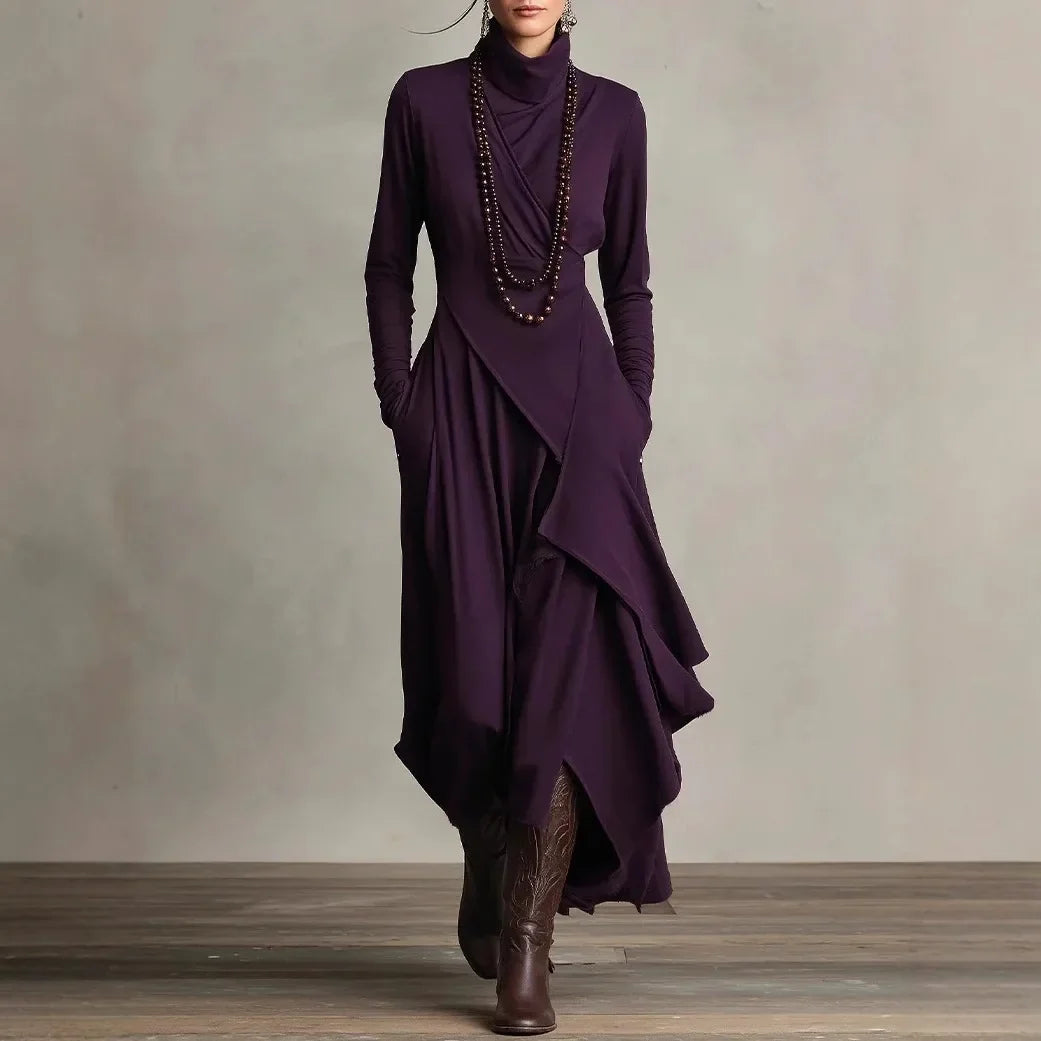 Marcie Draped Crossover Maxi Dress
