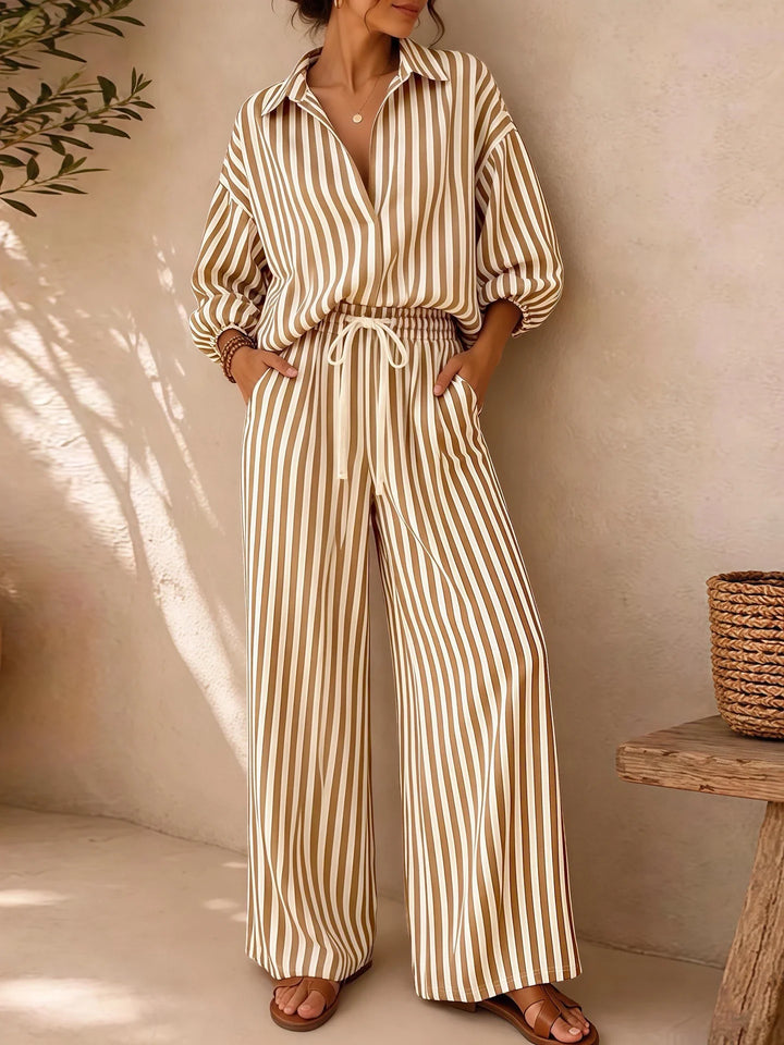 Noami Striped Two-Piece Set