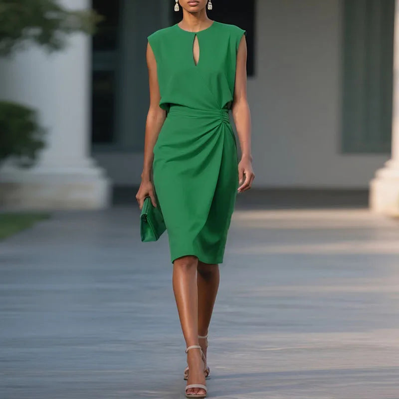 Roselyn Ruched Sophisticated Dress