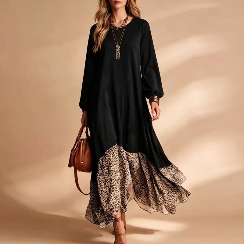 Bellamy Leopard Hem Maxi Dress