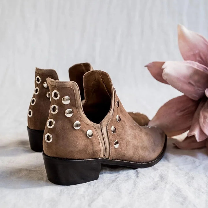 Halcyon Stud Pointed Ankle Boot