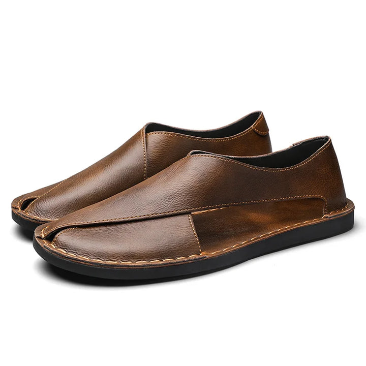 Draven Crossover Leather Sandal