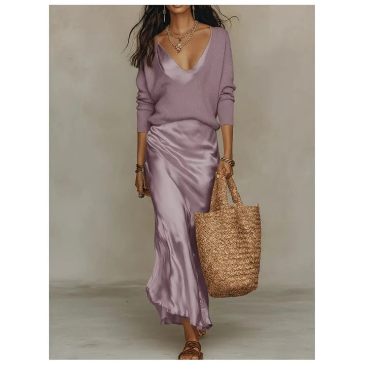 Priscilla Silk Skirt Set