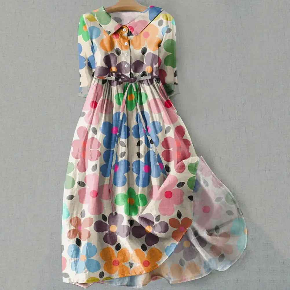 Zynara Floral Midi Dress