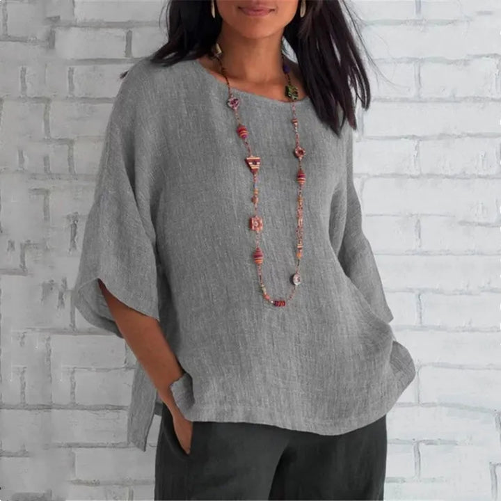 Elissea Relaxed Cotton Blouse