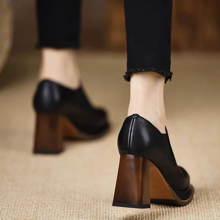 Aurelia Block Heel Pumps